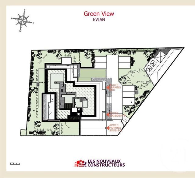 Appartement F4 à vendre - 4 pièces - 92,46 m2 - Evian Les Bains - 74 - RHONE-ALPES