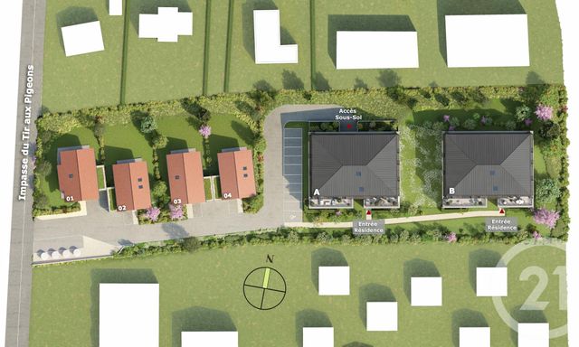 Appartement T4 à vendre - 4 pièces - 97,29 m2 - Evian Les Bains - 74 - RHONE-ALPES