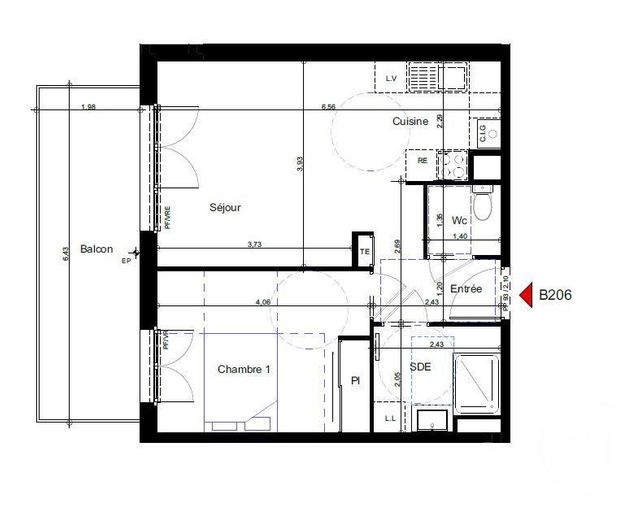 Appartement F2 à vendre - 2 pièces - 44,66 m2 - Lyaud - 74 - RHONE-ALPES