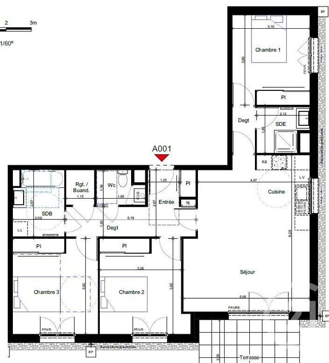Appartement F4 à vendre - 4 pièces - 88,77 m2 - Lyaud - 74 - RHONE-ALPES