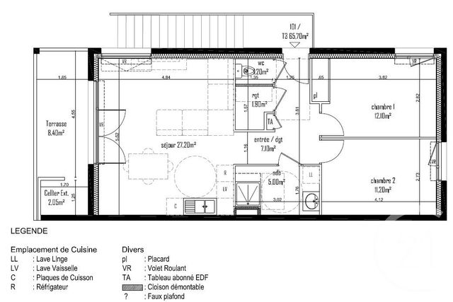 Appartement F3 &agrave; vendre - 3 pi&egrave;ces - 65,70 m2 - Anthy Sur Leman - 74 - RHONE-ALPES