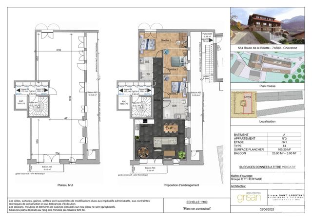 Appartement F2 à vendre CHEVENOZ