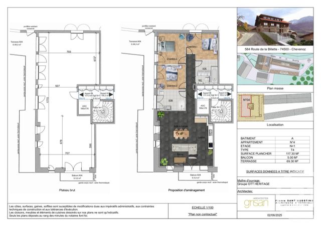 Appartement F4 à vendre CHEVENOZ