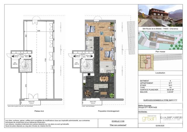 Appartement F4 à vendre CHEVENOZ