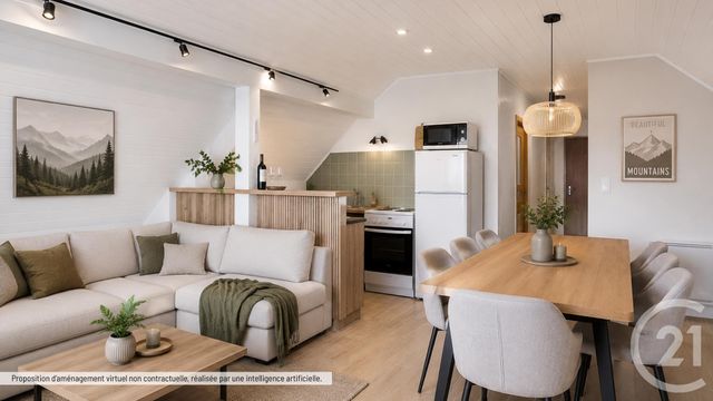 Appartement F3 &agrave; vendre - 3 pi&egrave;ces - 47 m2 - Thollon Les Memises - 74 - RHONE-ALPES