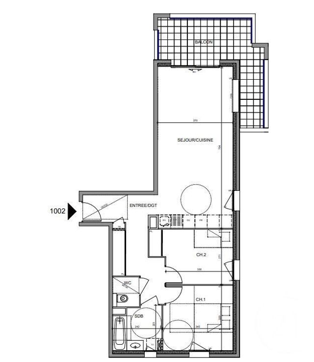 Appartement F4 à vendre - 3 pièces - 68,71 m2 - Evian Les Bains - 74 - RHONE-ALPES
